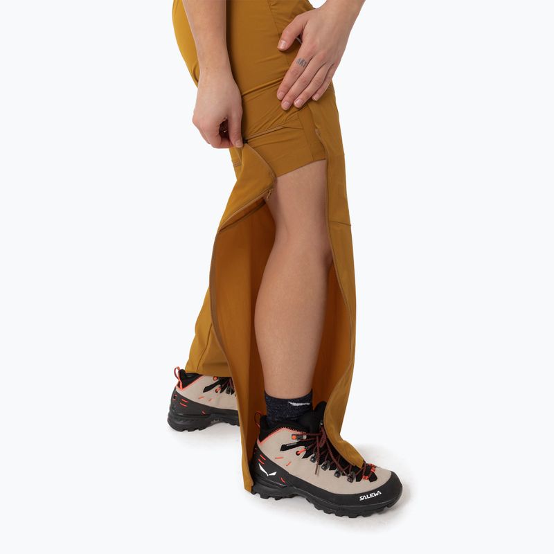 Pantaloni de trekking pentru femei Salewa Talvena 2 DST golden brown 5