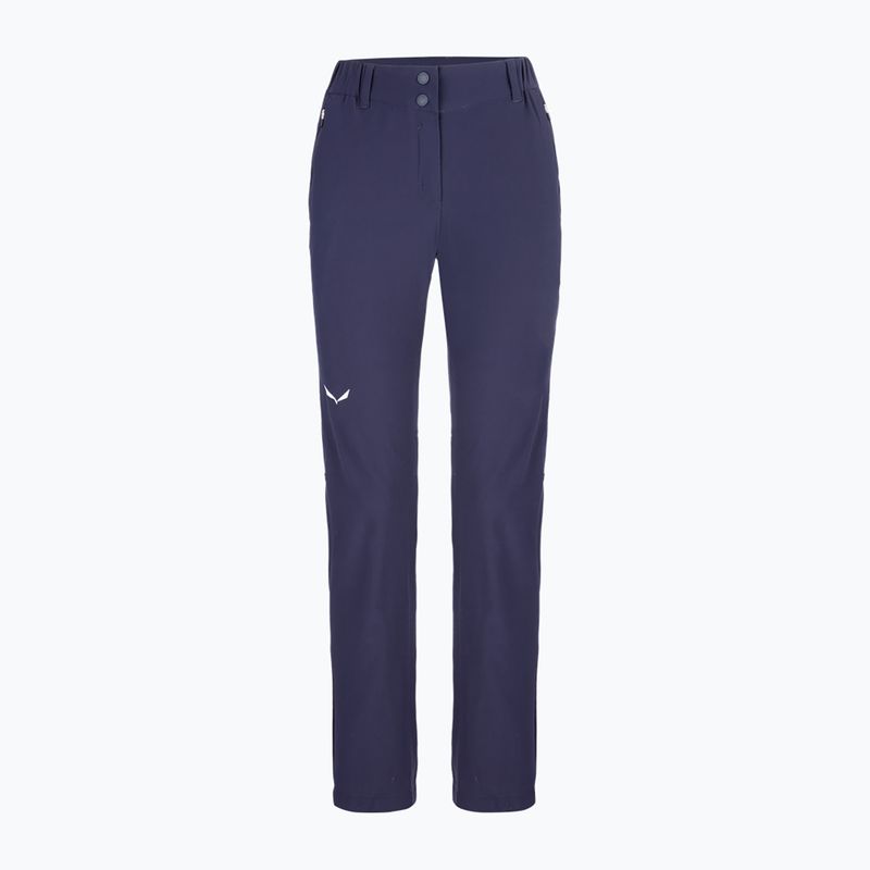 Pantaloni de trekking pentru femei Salewa Talvena 2 DST albastru marin 00-0000027806