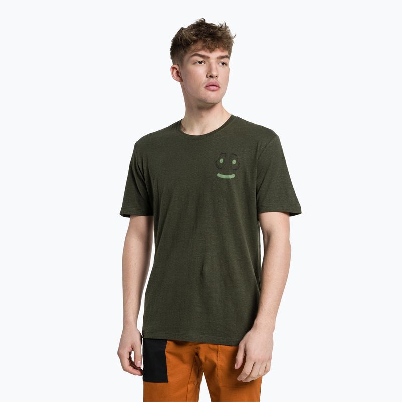 Cămașă de alpinism pentru bărbați Salewa Lavaredo Hemp Print verde 00-0000028367