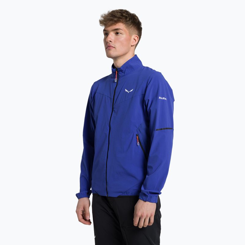 Jachetă softshell pentru bărbați Salewa Pedroc DST Albastru marin deschis 00-0000028570