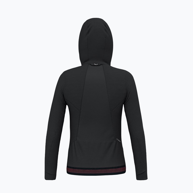 Bluză de trekking pentru femei Salewa Pedroc PL Hooded black out 2