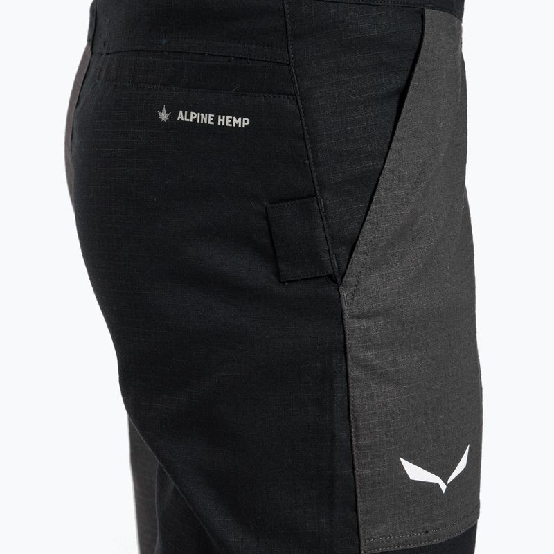 Salewa Lavaredo Hemp Ripstop pantaloni scurți de alpinism pentru bărbați negru 00-0000028552 4