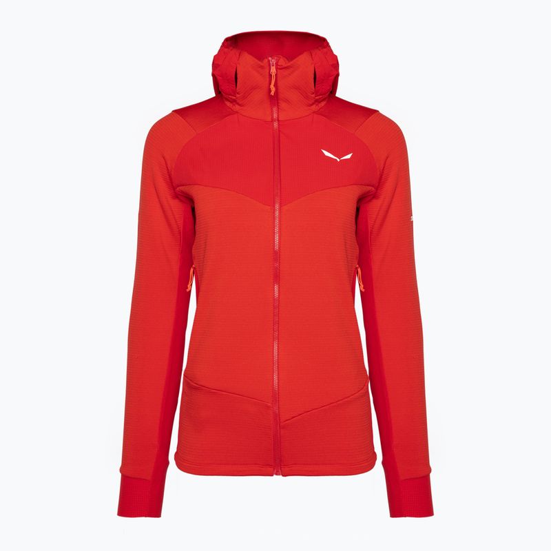 Salewa bluză de trekking pentru femei Agner Polarlite cu glugă roșu 00-0000028558