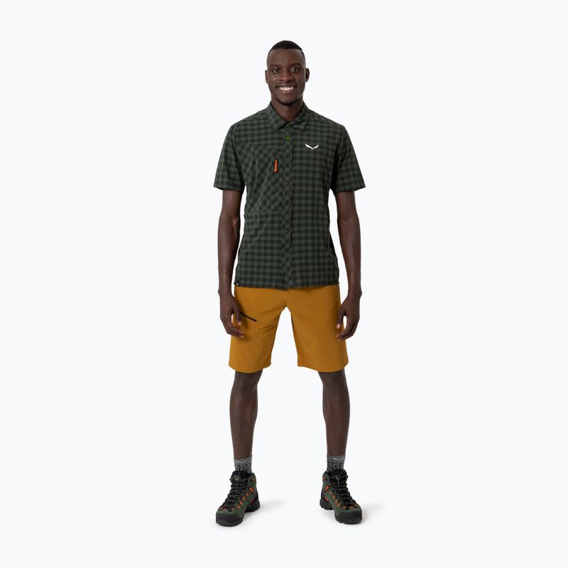 Cămașă pentru bărbați Salewa Puez Dry S/S dark olive 2