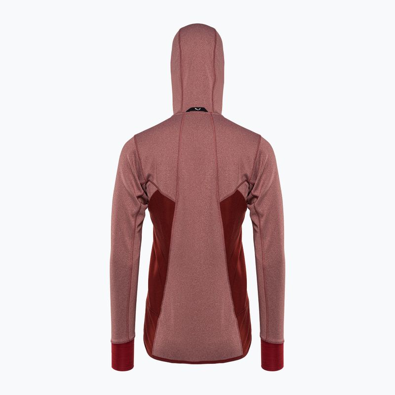 Salewa Puez Puez Hybrid PL FZ Hoody bluză cu glugă pentru femei roșu 00-0000027389 2