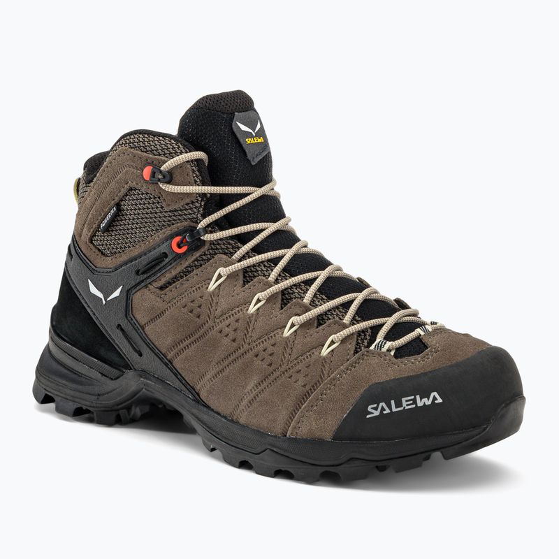 Cizme de trekking pentru femei Salewa Alp Mate Mid WP bej 00-0000061385