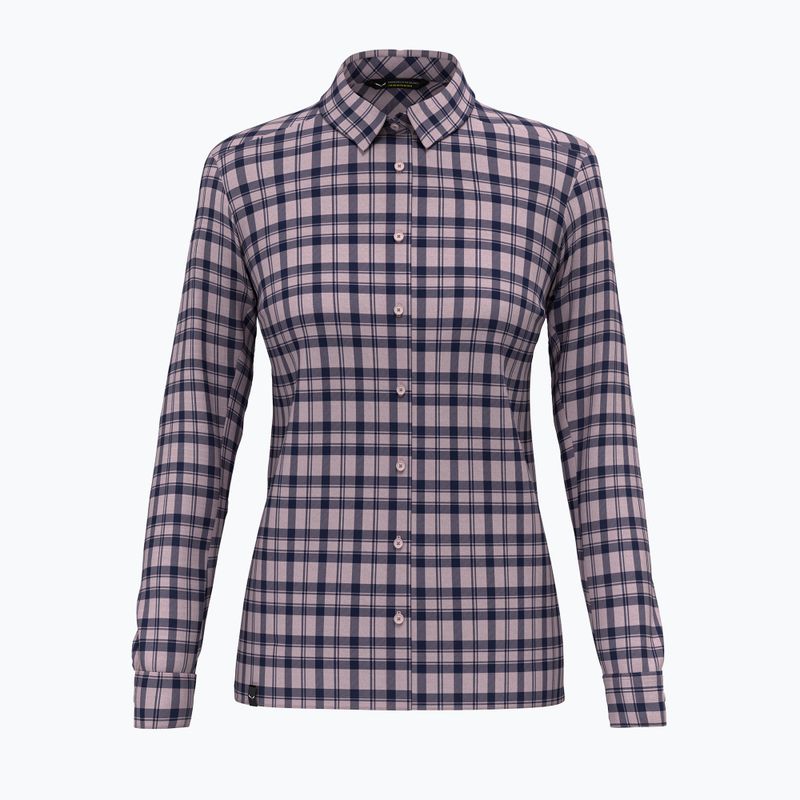 Cămașă pentru femei Salewa Fanes Flannel 5PL zephyr/navy blazer 4