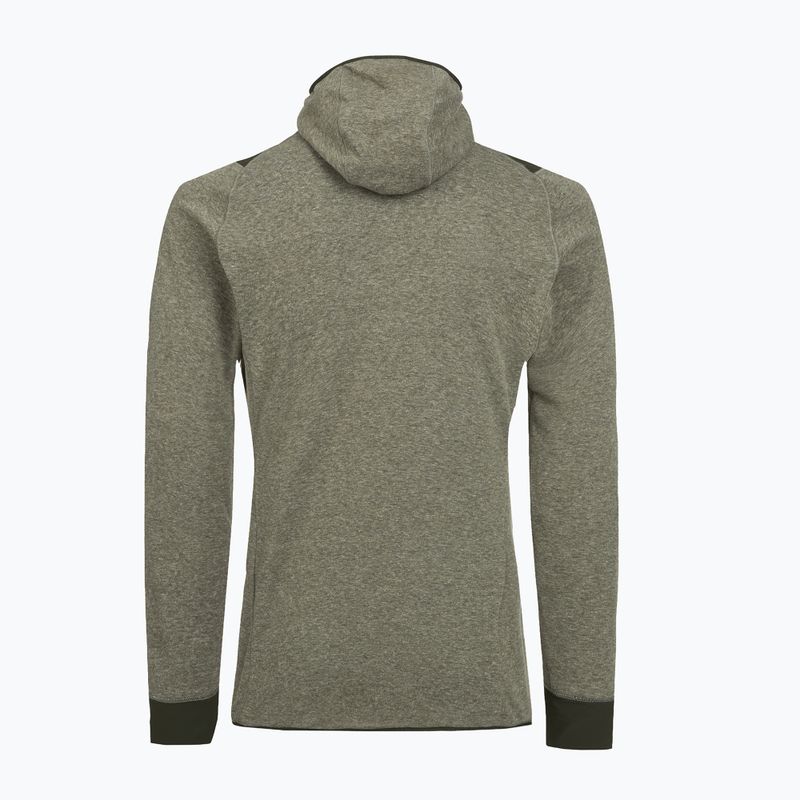 Bluză de trekking pentru bărbați Salewa Puez 2 Dry Hood FZ dark olive melange 2