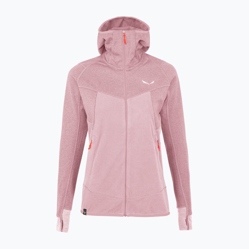 Hanorac polar pentru femei Salewa Puez Hybrid PL FZ Hoody zephyr melange zephyr melange