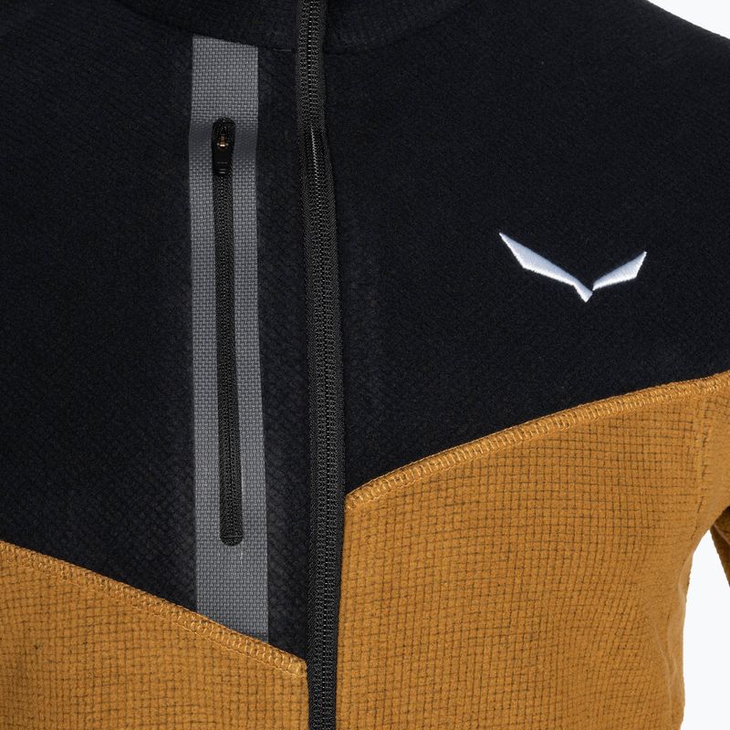 Hanorac bărbătesc Salewa Paganella EN fleece sweatshirt maro auriu 3