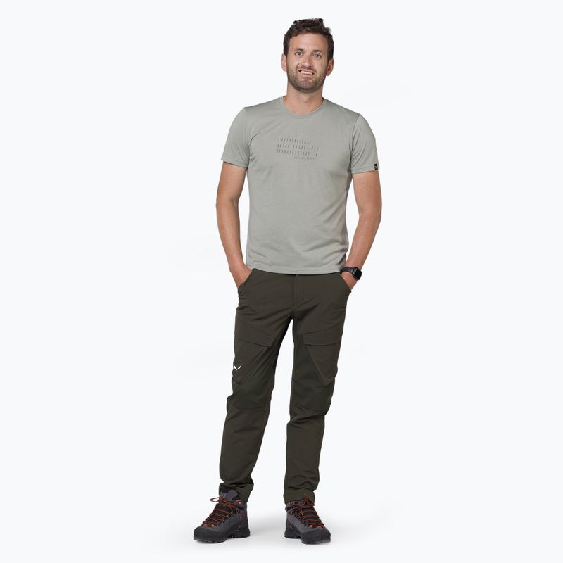 Pantaloni softshell pentru bărbați  Salewa Puez DST Warm Cargo dark olive 2