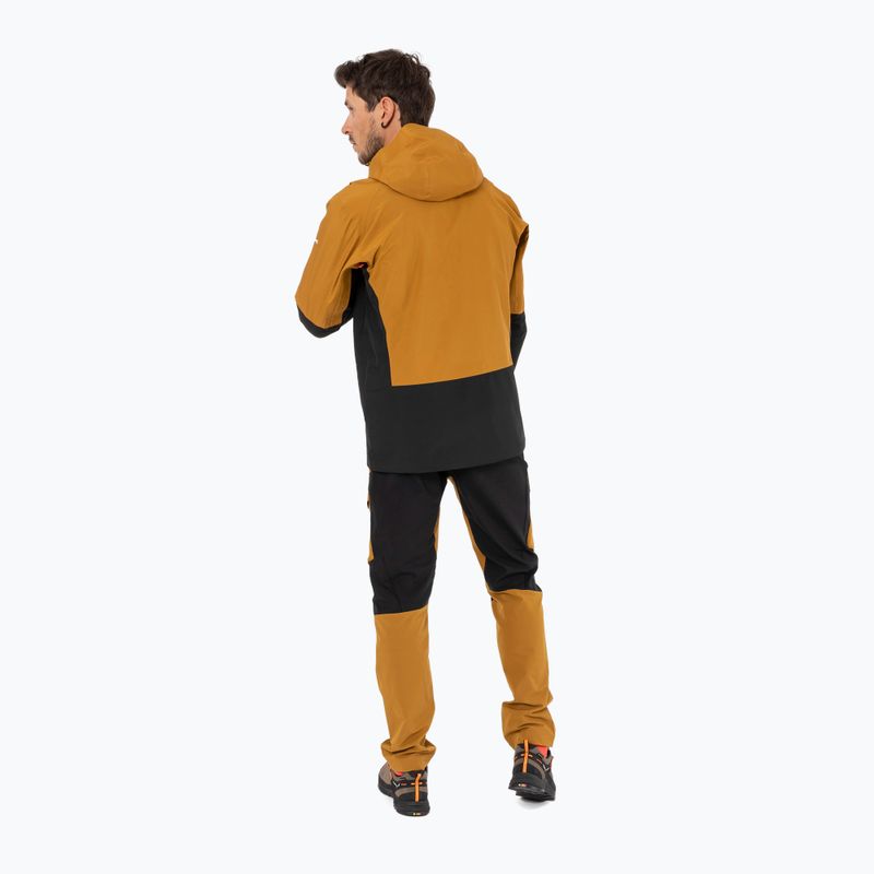 Salewa Puez GTX 2L jachetă de ploaie pentru bărbați maro auriu 3