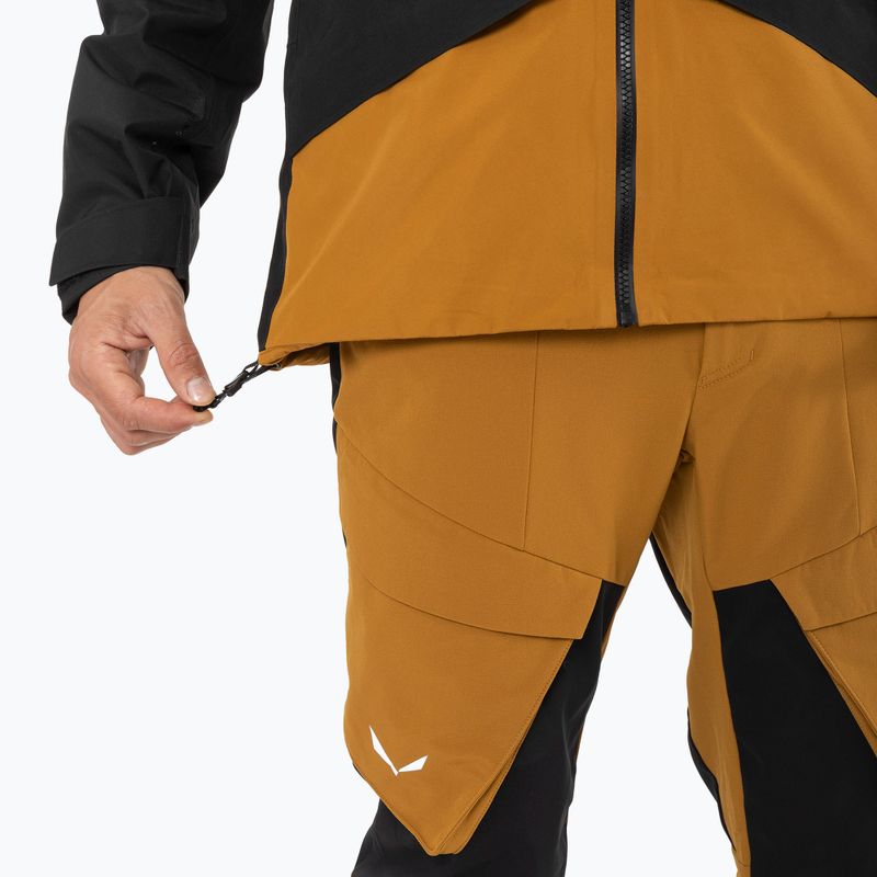 Salewa Puez GTX 2L jachetă de ploaie pentru bărbați maro auriu 9