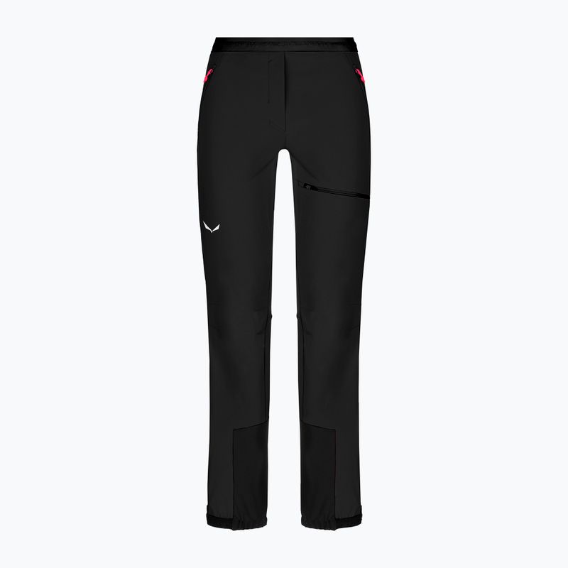 Pantaloni softshell pentru femei Salewa Sella DST Lights negru afară