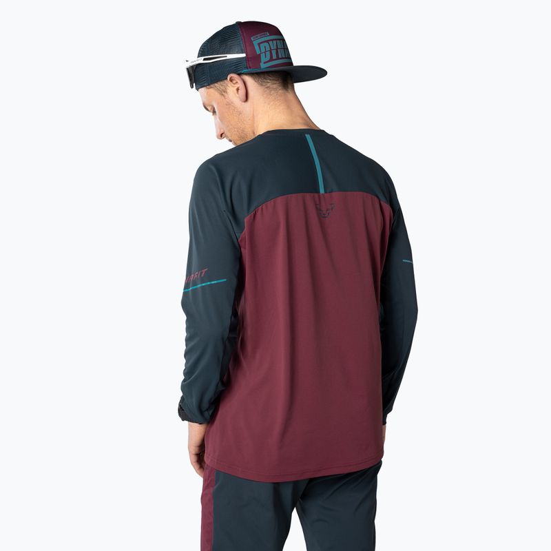 Longsleeve de alergat pentru bărbați DYNAFIT Alpine Pro burgundy 2