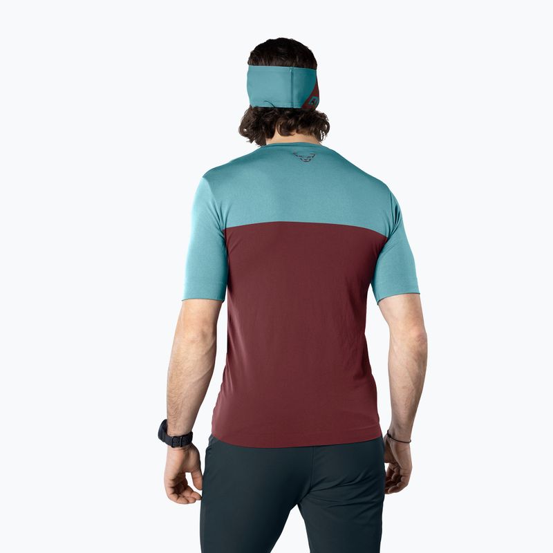 Tricou de trekking pentru femei DYNAFIT Traverse S-Tech burgundy 3