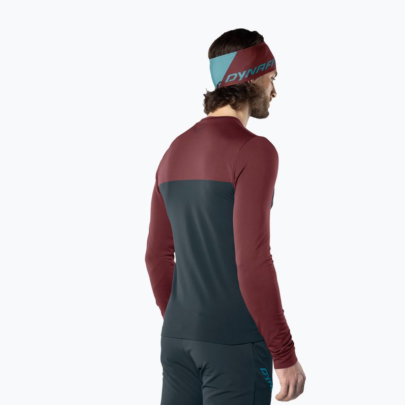 Longsleeve de trekking pentru bărbați DYNAFIT Traverse S-Tech bluberry burgundy 3