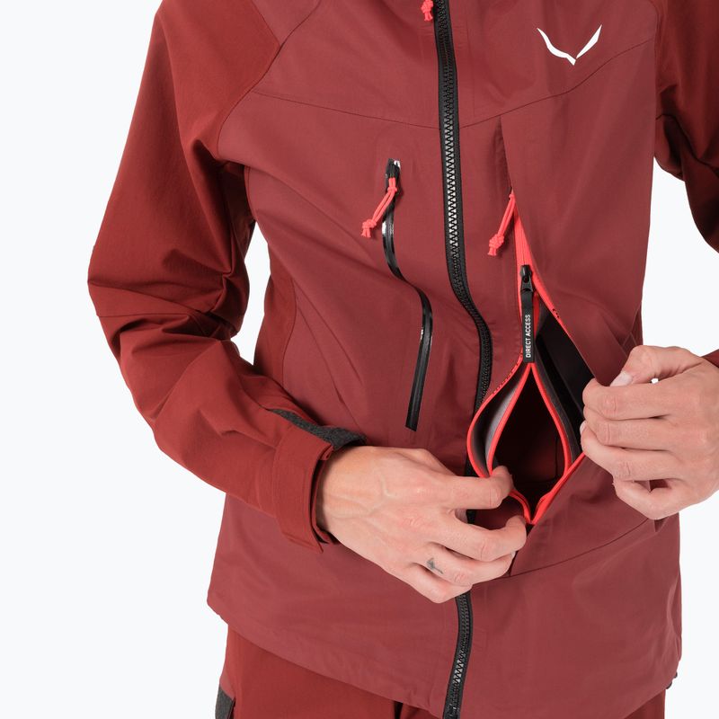 Geacă softshell pentru femei Salewa Sella DST Hyb syrah 5