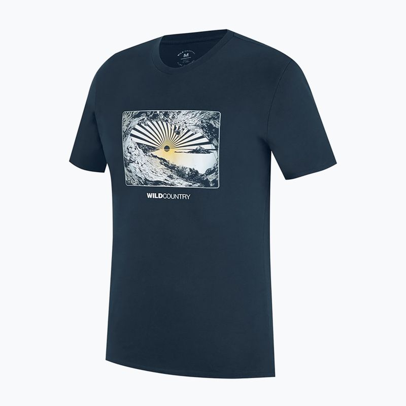 Bărbați Wild Country Flow cățărare t-shirt navy 4