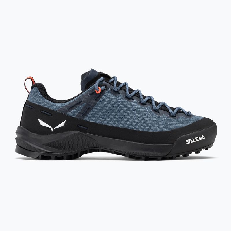 Încălțăminte de turism pentru femei Salewa Wildfire Canvas java blue/black 2