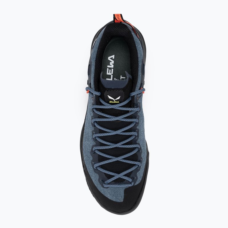 Încălțăminte de turism pentru femei Salewa Wildfire Canvas java blue/black 5