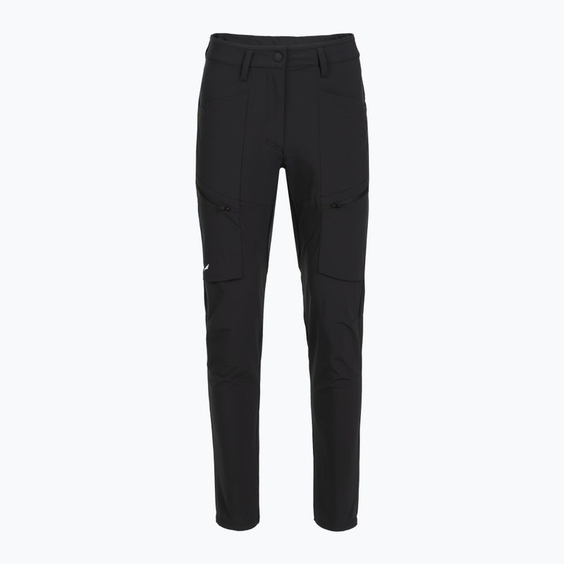 Pantaloni softshell pentru femei Salewa Puez DST Cargo black out