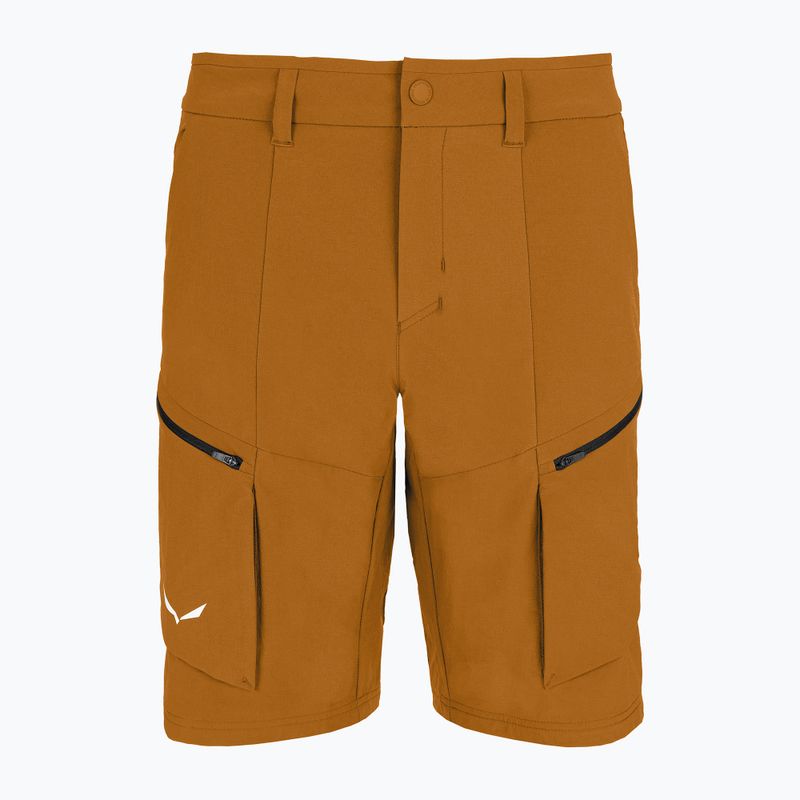 Pantaloni scurți de trekking pentru bărbați Salewa Puez DST Cargo golden brown