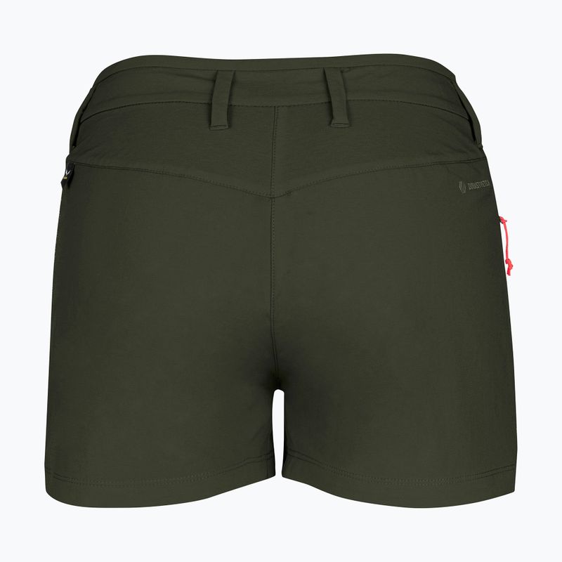 Pantaloni scurți de trekking pentru femei Salewa Puez DST Cargo dark olive 2