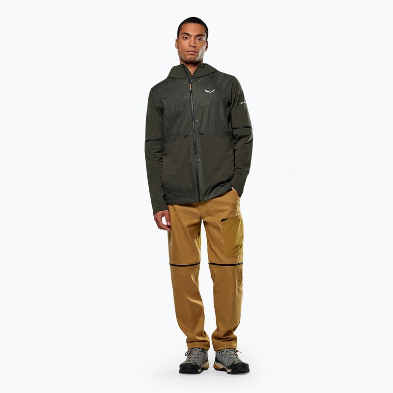 Geacă softshell pentru bărbați Salewa Puez Hemp Dst 2/1 Hyb dark olive 2