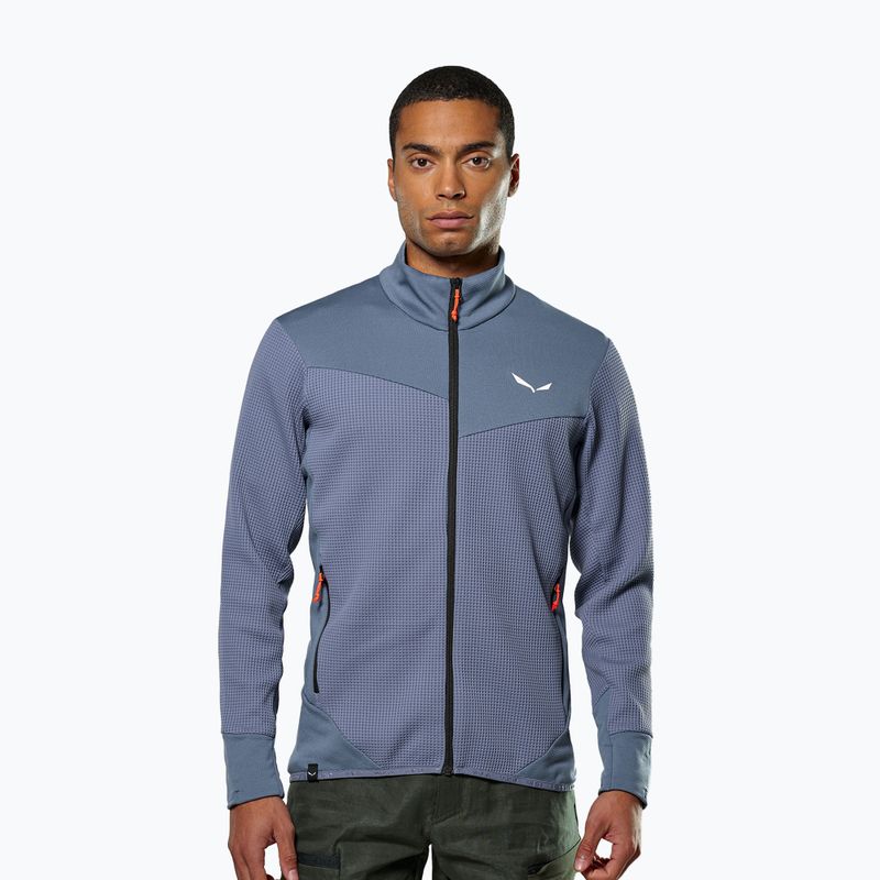 Bluză de trekking pentru bărbați Salewa Puez Waffle Hyb PL HD java blue