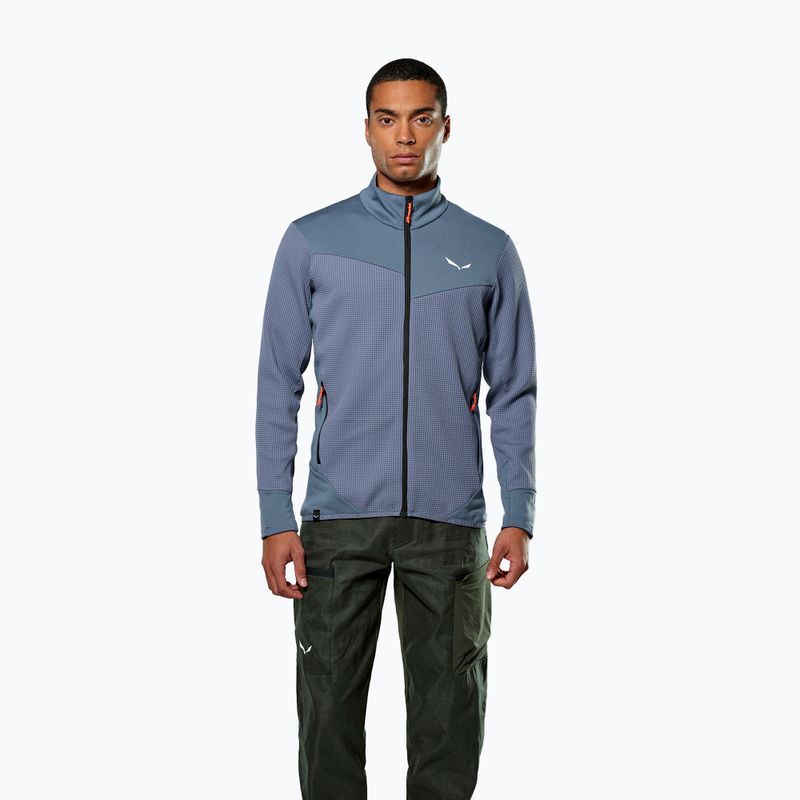 Bluză de trekking pentru bărbați Salewa Puez Waffle Hyb PL HD java blue 2