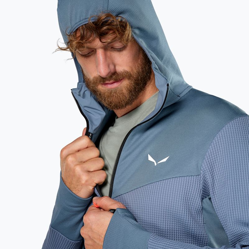Bluză de trekking pentru bărbați Salewa Puez Waffle Hyb PL HD java blue 5