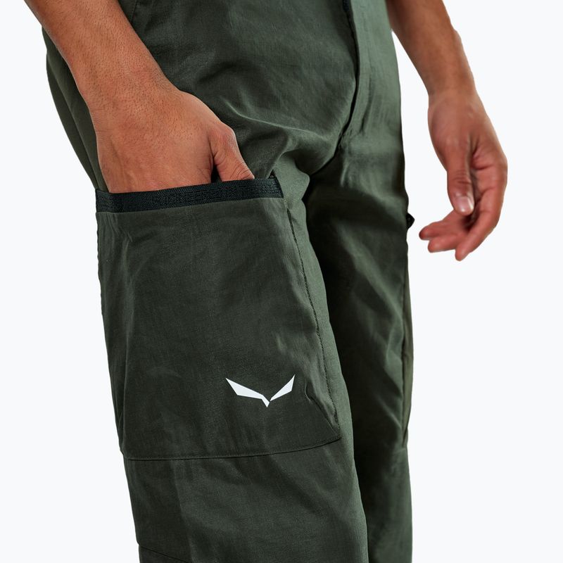 Pantaloni bărbătești de trekking Salewa Puez Hemp Dst Dark Love 5