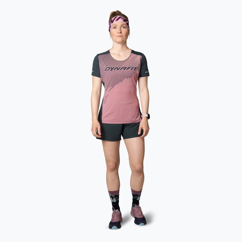 Tricou de alergare pentru femei  DYNAFIT Alpine 2 Tee mokarosa 2