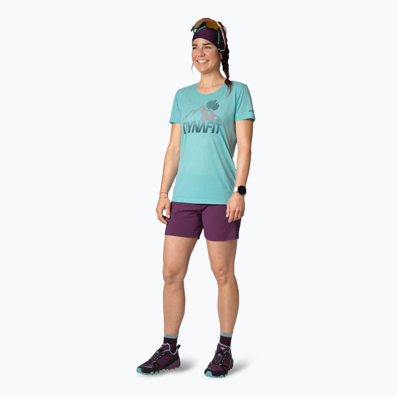 DYNAFIT Transalper Graphic SS femei trekking T-shirt albastru marin 2