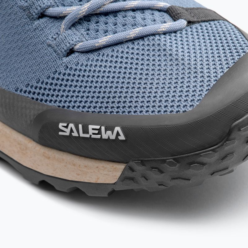 Încălțăminte de drumeție pentru bărbaț Salewa Puez Knit Mid Ptx java blue / black 6
