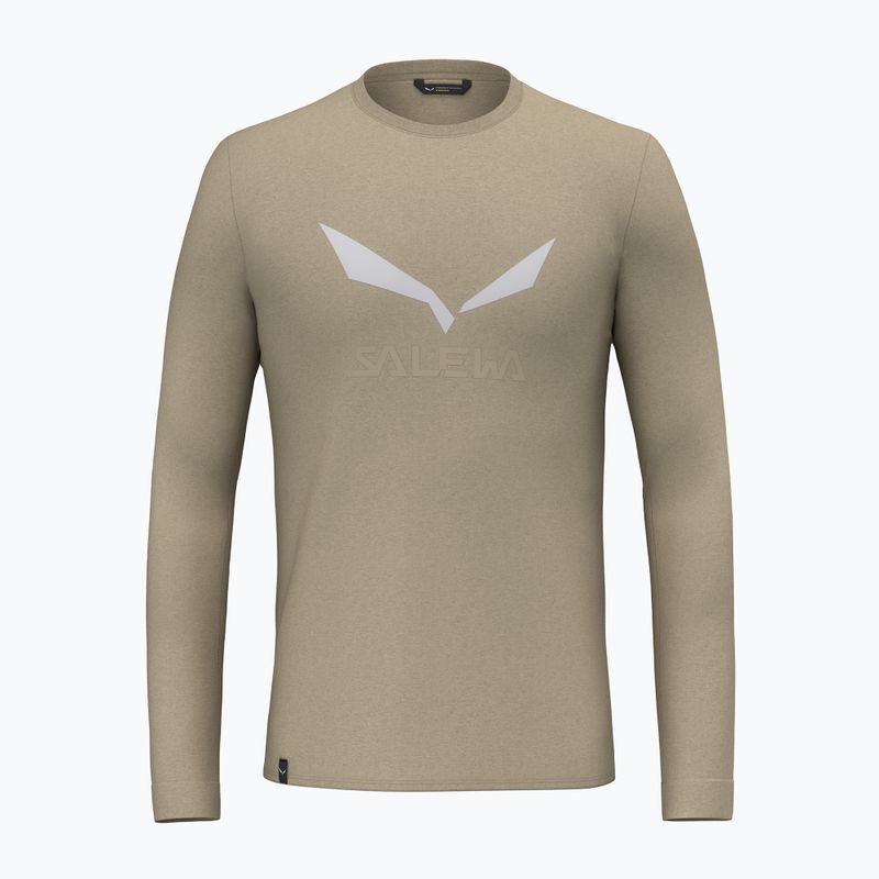 Longsleeve de trekking pentru bărbați Salewa Solidlogo Dry quicksand