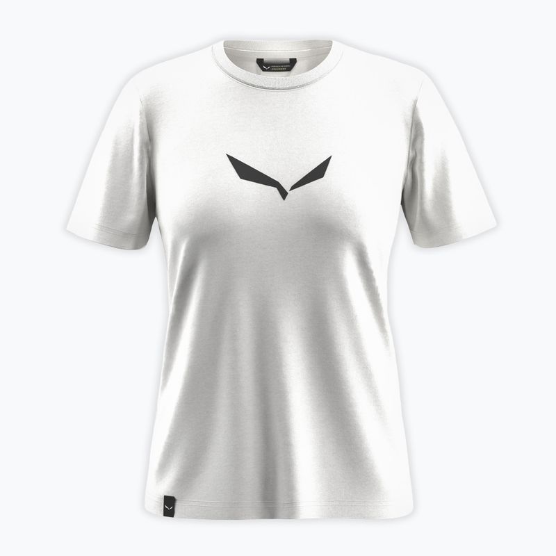 Tricou pentru femei Salewa Solid Dry white new logo