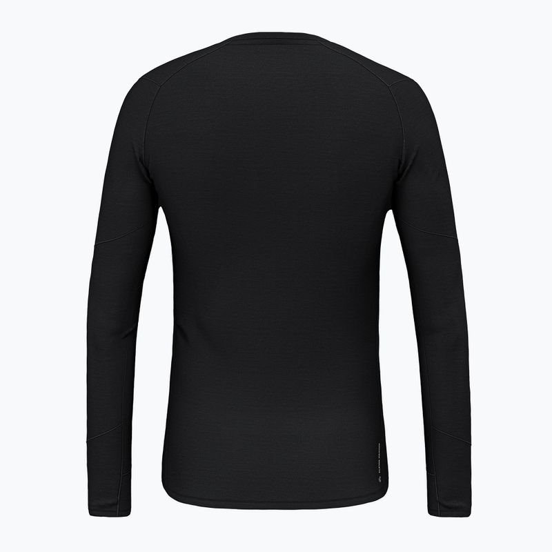 Longsleeve termoactiv pentru bărbați Salewa Cristallo Warm Amr black out 2