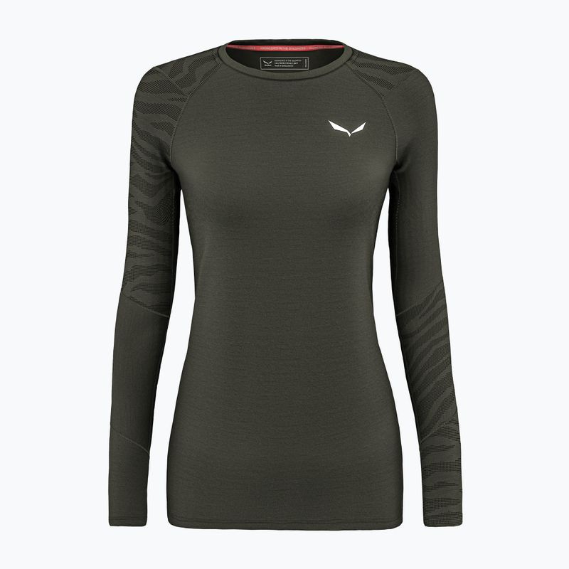 Bluză termică pentru femei Salewa Cristallo Warm AMR dark olive