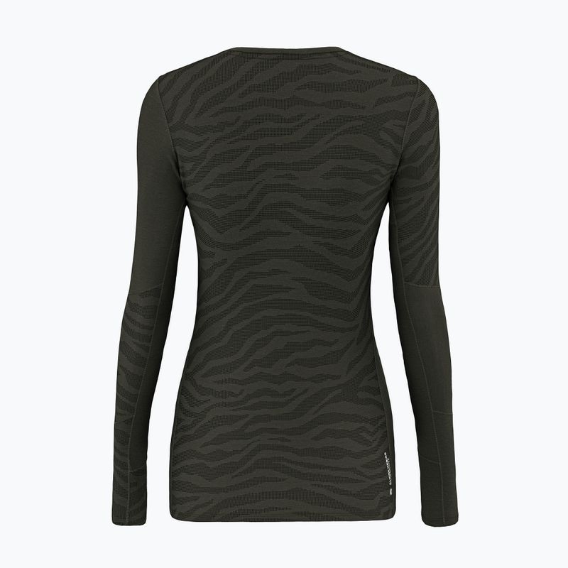Bluză termică pentru femei Salewa Cristallo Warm AMR dark olive 2