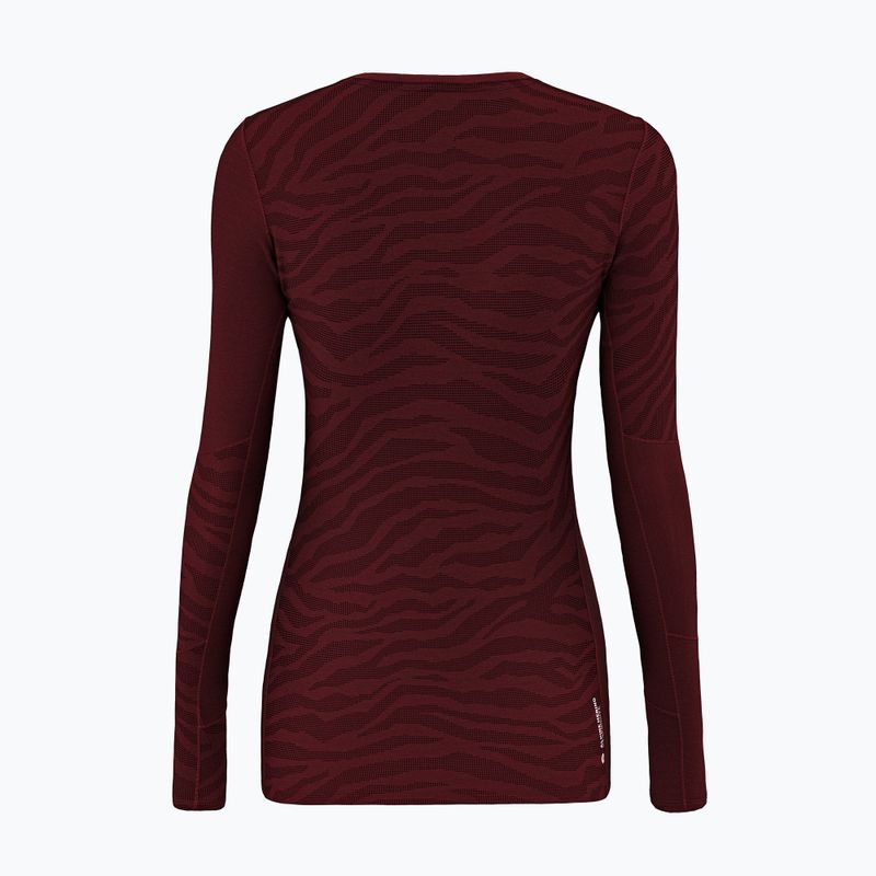 Longsleeve termoactiv pentru femei Salewa Cristallo Warm AMR syrah 2