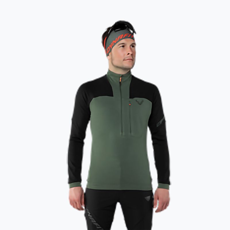 Hanorac pentru bărbați  DYNAFIT Speed Polartec 1/2 Zip black out/thyme