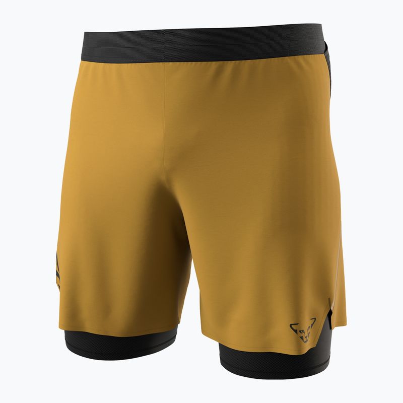 Pantaloni scurți de alergare pentru bărbați DYNAFIT Alpine Pro 2IN1 tabac
