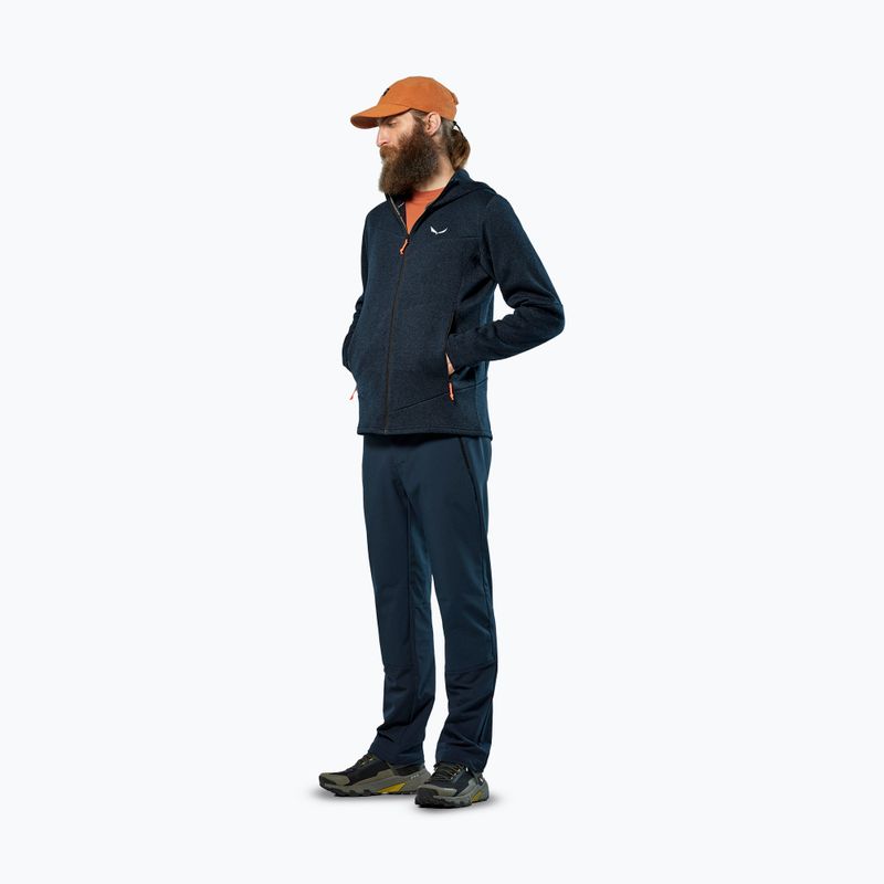 Bluză de trekking pentru bărbați Salewa Puez Rocca Polarlite Hood navy blazer 2