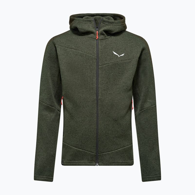 Bluză de trekking pentru bărbați Salewa Puez Rocca Polarlite Hood dark olive 5