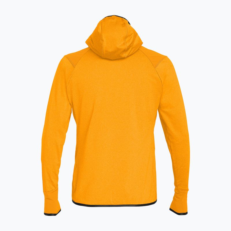 Bluză de trekking pentru bărbați Salewa Agner Hybrid PL/DST FZ Hoody turmeric melange/0910 2