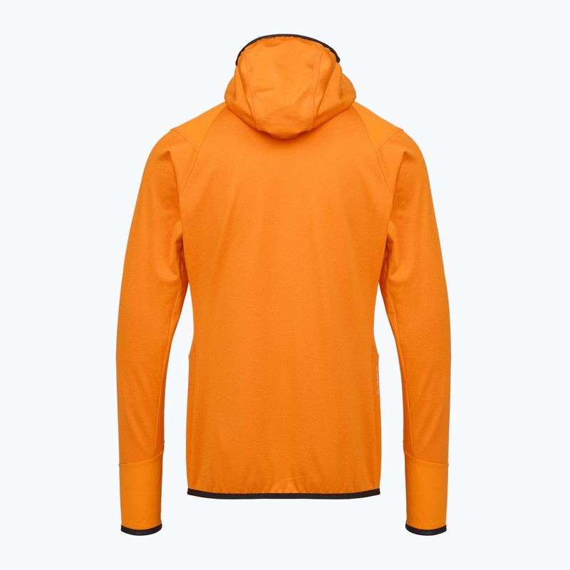 Bluză de trekking pentru bărbați Salewa Agner Hybrid PL/DST FZ Hoody turmeric melange/0910 2