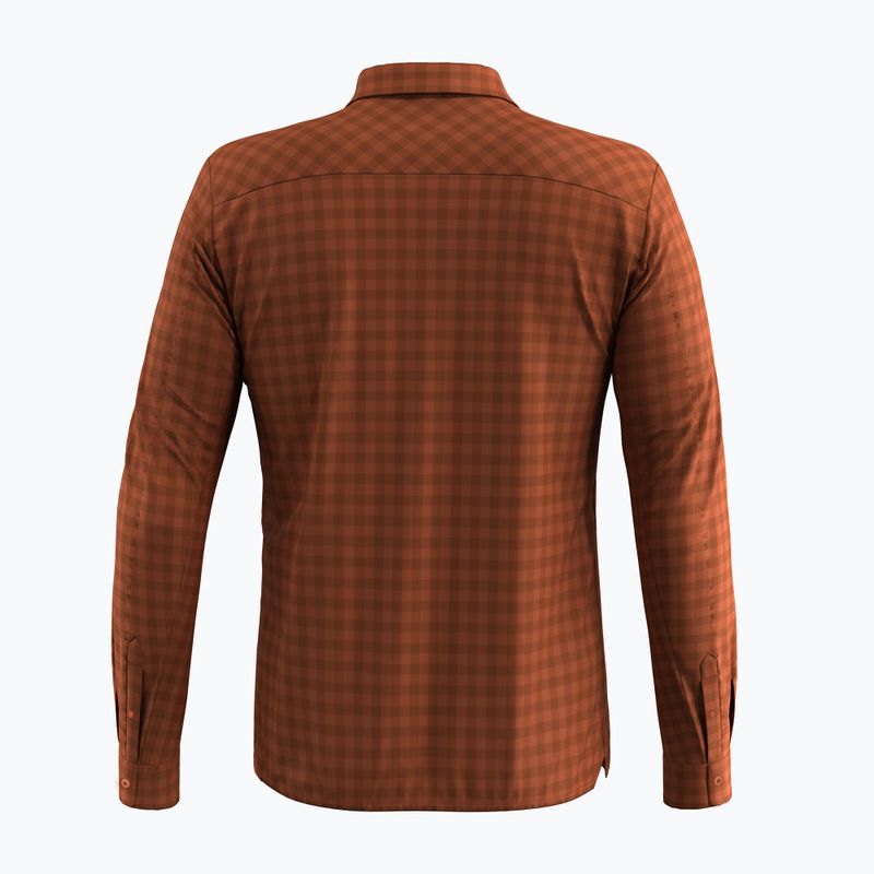 Cămașă Salewa Puez Dry L/S pentru bărbați bombay brown 2