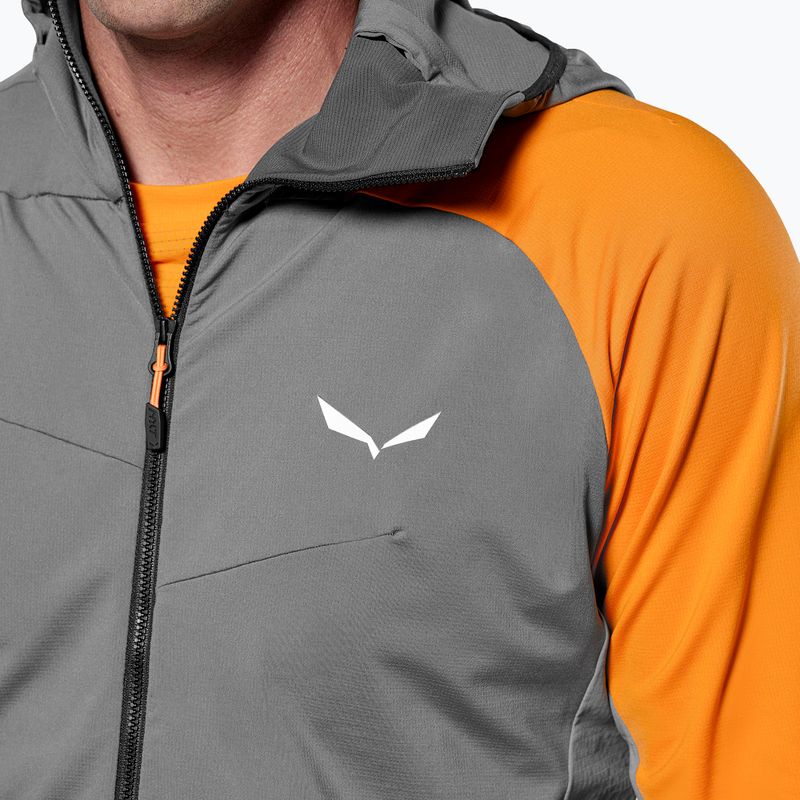 Tricou de trekking pentru bărbați Salewa NXT Hyb 1/2 Zip Tee nuanță liniștită 4